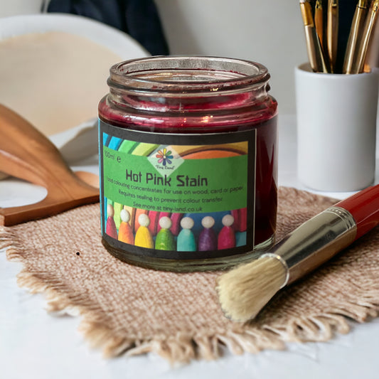 Hot Pink Wood Dye/Stain (100ml)
